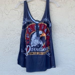 Sheilay Harley Davidson Theme muscle shirt
